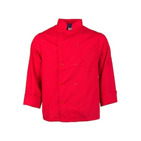 Allpoints Kng M Lw Chef Coat Red Long Sleeve 2577REDM